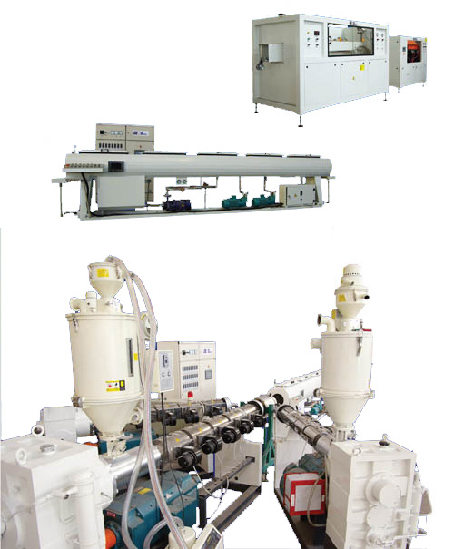 PP mute pipe production line