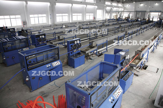 HDPE silicon core cable jacket pipe production line