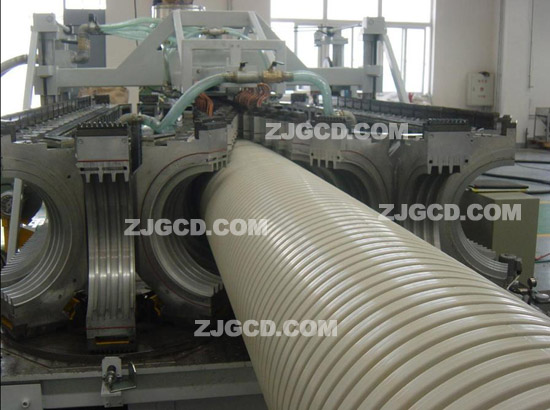 Large diameter PVC reinforced pipe production line