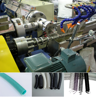 Pvc wire reinforced pipe production line