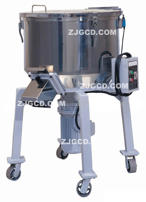 Plastic particle mixer